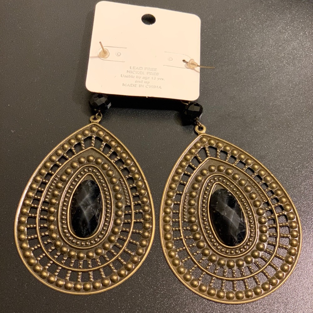 Large chandelier earring
